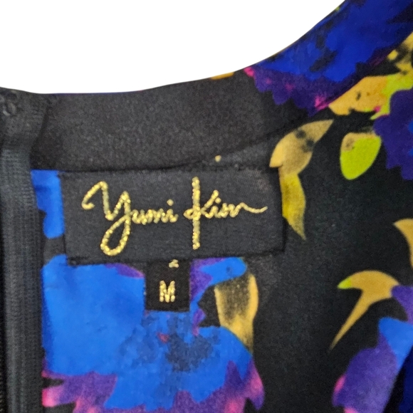 Yumi Kim Liz Romper In Midnight Casdade Purple & Blue Floral Print - Picture 8 of 10